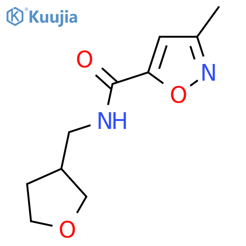 3-methyl-N-(oxolan-3-yl)methyl-1,2-oxazole-5-carboxamide structure