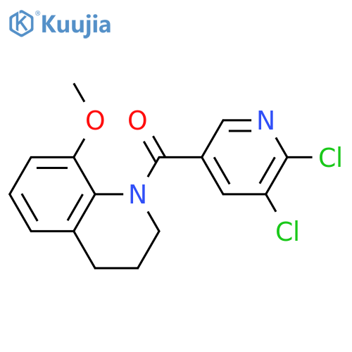 1-(5,6-Dichloropyridine-3-carbonyl)-8-methoxy-1,2,3,4-tetrahydroquinoline structure