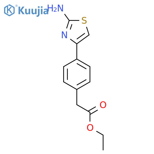 Ethyl 2-4-(2-Amino-1,3-thiazol-4-yl)phenylacetate structure