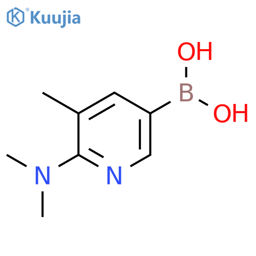 6-(Dimethylamino)-5-methylpyridin-3-ylboronic acid structure