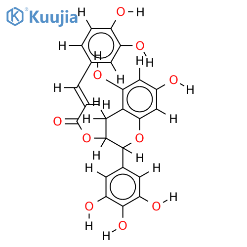 (-)-epigallocatechin 3-O-caffeoate structure