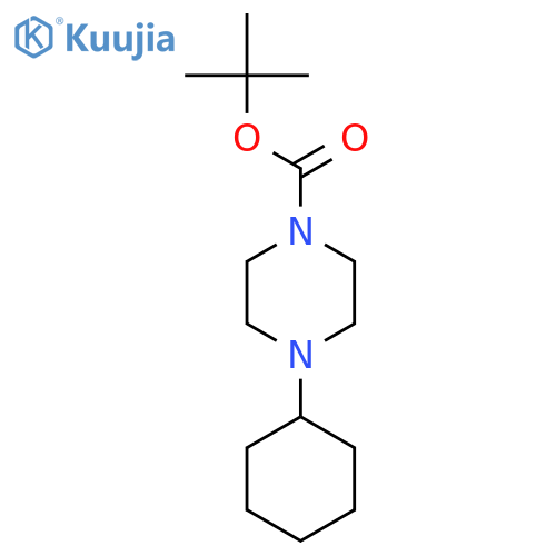 4-cyclohexyl-piperazine-1-carboxylic acid tert-butyl ester structure