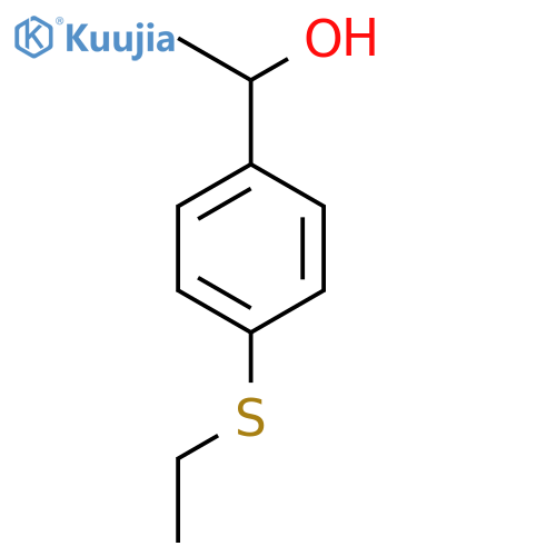 1-(4-ethylsulfanylphenyl)ethanol structure