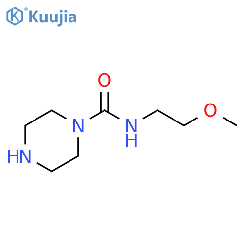 N-(2-Methoxyethyl)piperazine-1-carboxamide structure