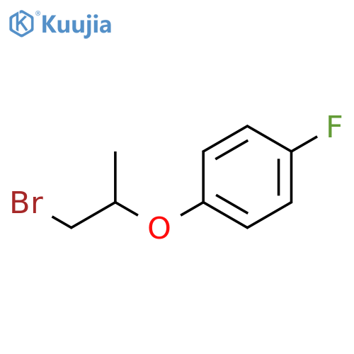 1-(2-Bromo-1-methyl-ethoxy)-4-fluoro-benzene structure