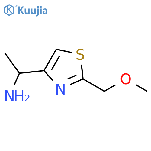 1-2-(methoxymethyl)-1,3-thiazol-4-ylethan-1-amine structure