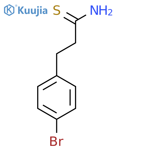 3-(4-bromophenyl)propanethioamide structure