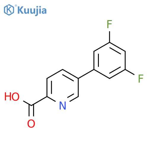5-(3,5-Difluorophenyl)picolinic acid structure