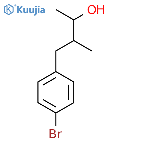 4-(4-bromophenyl)-3-methylbutan-2-ol structure