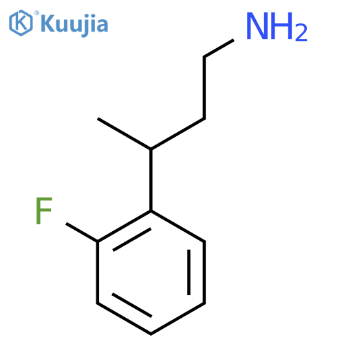 3-(2-fluorophenyl)butan-1-amine structure
