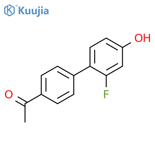 4-(4-Acetylphenyl)-3-fluorophenol structure