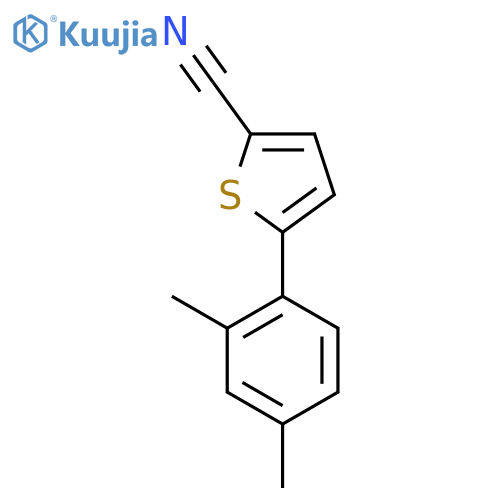 5-(2,4-Dimethylphenyl)thiophene-2-carbonitrile structure