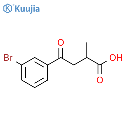 4-(3-bromophenyl)-2-methyl-4-oxobutanoic acid structure