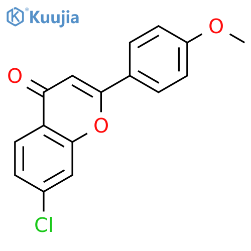 7-chloro-2-(4-methoxyphenyl)chromen-4-one structure