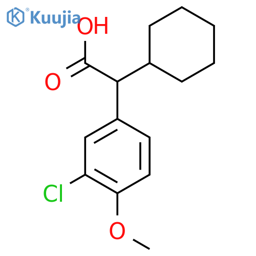 2-(3-Chloro-4-methoxyphenyl)-2-cyclohexylacetic acid structure