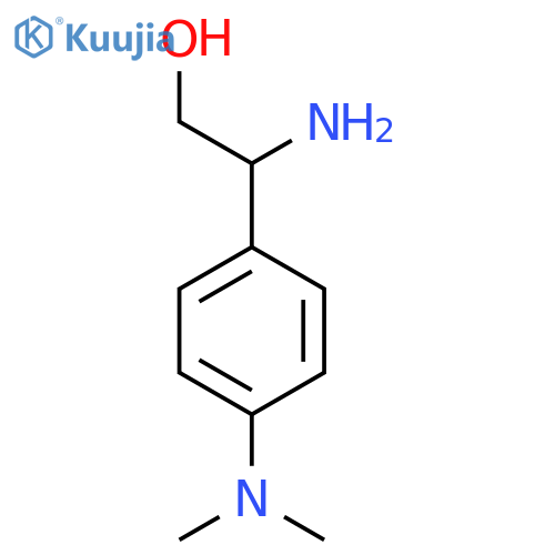 2-amino-2-4-(dimethylamino)phenylethan-1-ol structure