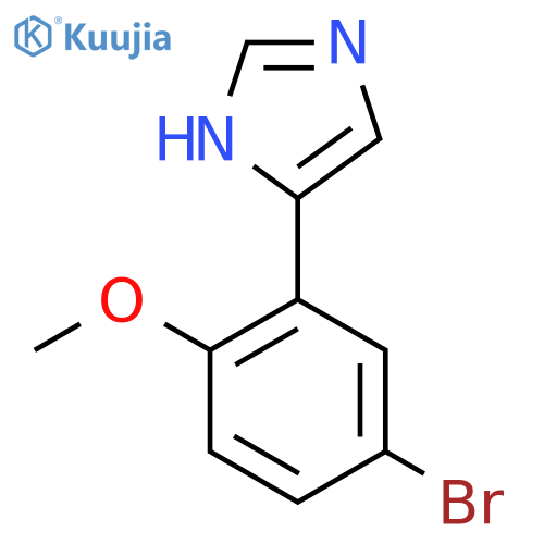 4-(5-bromo-2-methoxyphenyl)-1H-imidazole structure