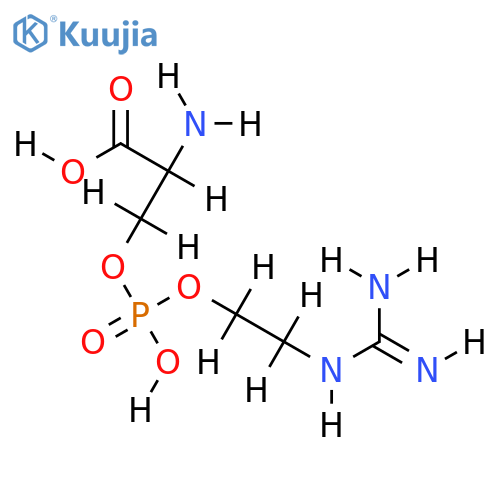 (+-)-(2-Amino-2-carboxy-ethyl)-(2-guanidino-ethyl)-hydrogenphosphat structure