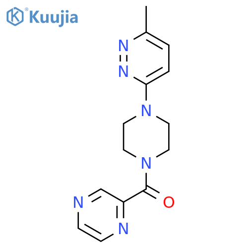 3-methyl-6-4-(pyrazine-2-carbonyl)piperazin-1-ylpyridazine structure