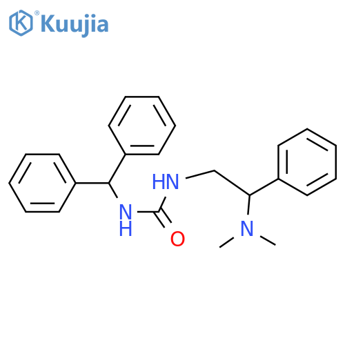 1-[2-(dimethylamino)-2-phenylethyl]-3-(diphenylmethyl)urea structure