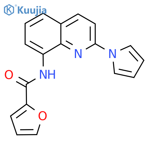 N-2-(1H-pyrrol-1-yl)quinolin-8-ylfuran-2-carboxamide structure