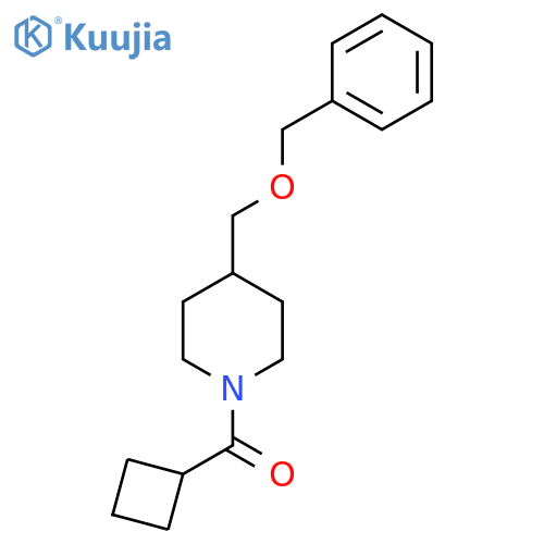 4-(benzyloxy)methyl-1-cyclobutanecarbonylpiperidine structure