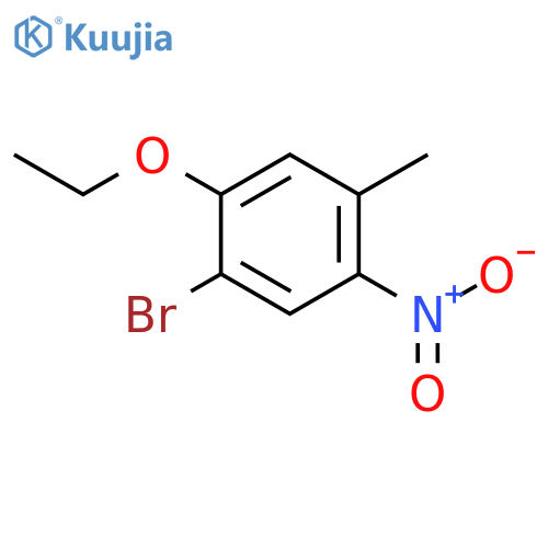 1-BROMO-2-ETHOXY-4-METHYL-5-NITROBENZENE structure