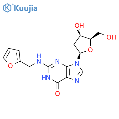 n2-((Furan-2-yl)methyl)-2'-deoxyguanosine structure