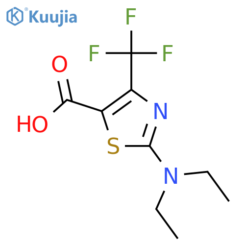 2-(Diethylamino)-4-(trifluoromethyl)-1,3-thiazole-5-carboxylic acid structure