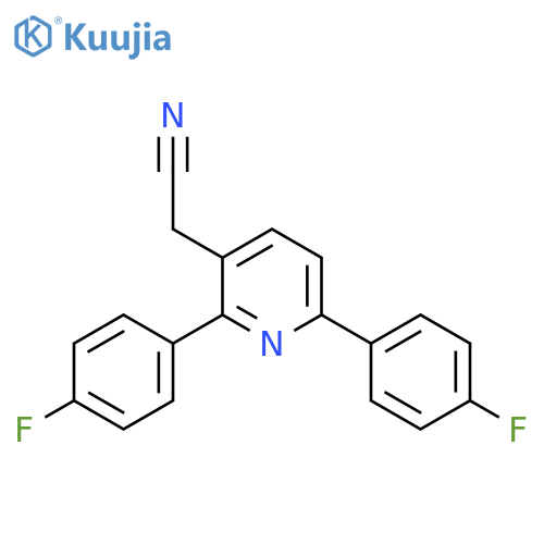 2,6-Bis(4-fluorophenyl)pyridine-3-acetonitrile structure
