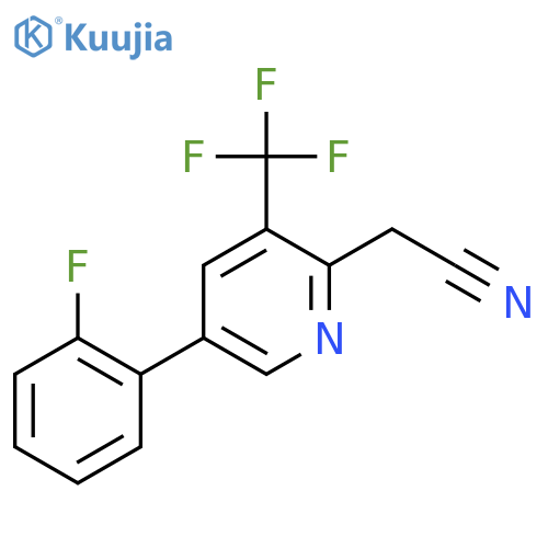 5-(2-Fluorophenyl)-3-(trifluoromethyl)pyridine-2-acetonitrile structure