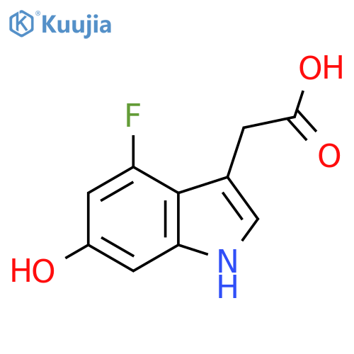 1H-Indole-3-acetic acid, 4-fluoro-6-hydroxy- structure