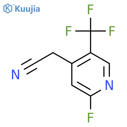 2-Fluoro-5-(trifluoromethyl)pyridine-4-acetonitrile structure