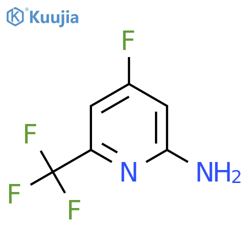 2-Amino-4-fluoro-6-(trifluoromethyl)pyridine structure