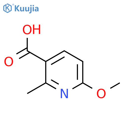 6-METHOXY-2-METHYLPYRIDINE-3-CARBOXYLIC ACID structure