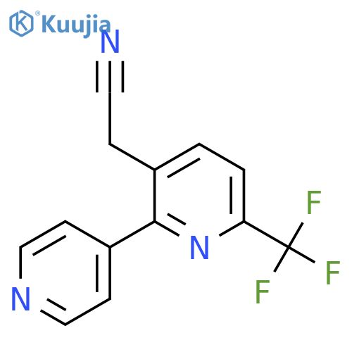 2-(Pyridin-4-yl)-6-(trifluoromethyl)pyridine-3-acetonitrile structure