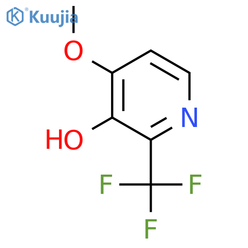 3-Hydroxy-4-methoxy-2-(trifluoromethyl)pyridine, structure