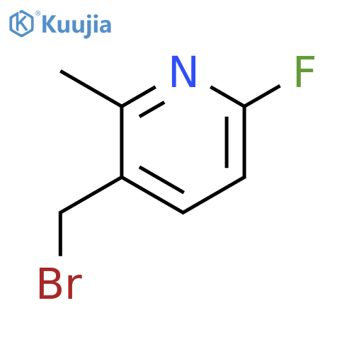 3-(bromomethyl)-6-fluoro-2-methylpyridine structure