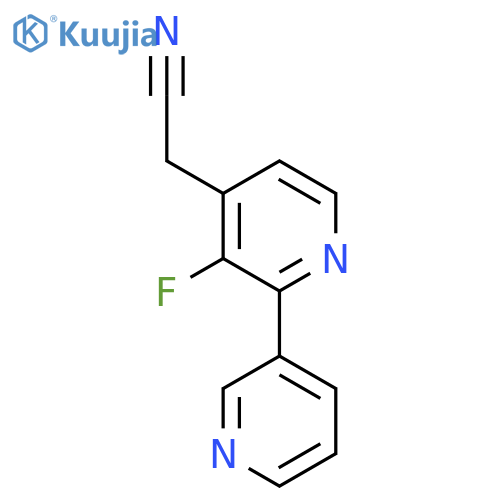 3-Fluoro-2-(pyridin-3-yl)pyridine-4-acetonitrile structure