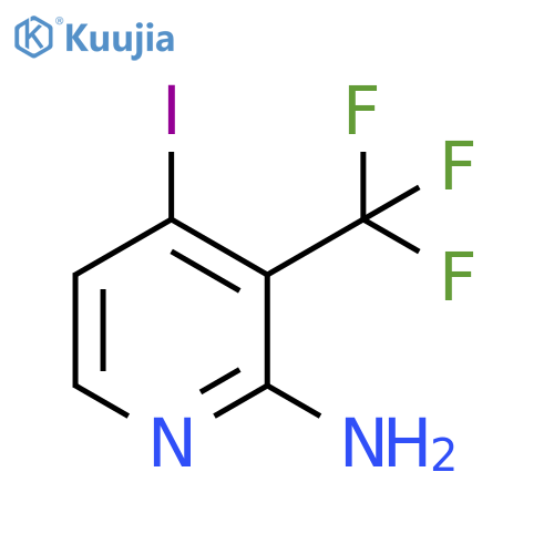 2-Amino-4-iodo-3-(trifluoromethyl)pyridine structure