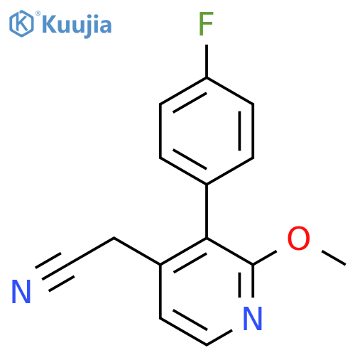 3-(4-Fluorophenyl)-2-methoxypyridine-4-acetonitrile structure