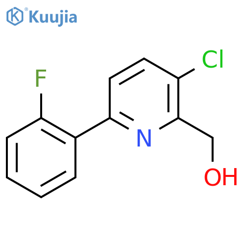3-Chloro-6-(2-fluorophenyl)pyridine-2-methanol structure