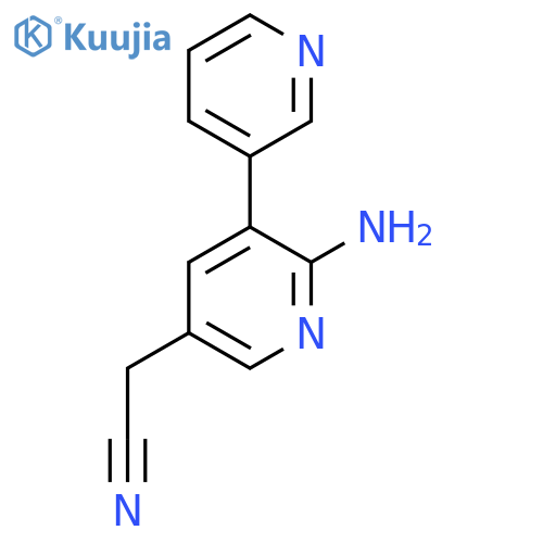6-Amino-5-(pyridin-3-yl)pyridine-3-acetonitrile structure