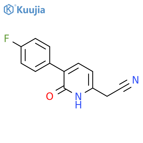 5-(4-Fluorophenyl)-6-hydroxypyridine-2-acetonitrile structure