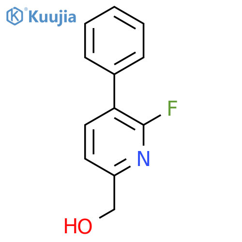 6-Fluoro-5-phenylpyridine-2-methanol structure
