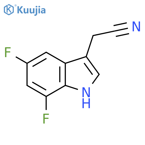 2-(5,7-Difluoro-1h-indol-3-yl)acetonitrile structure