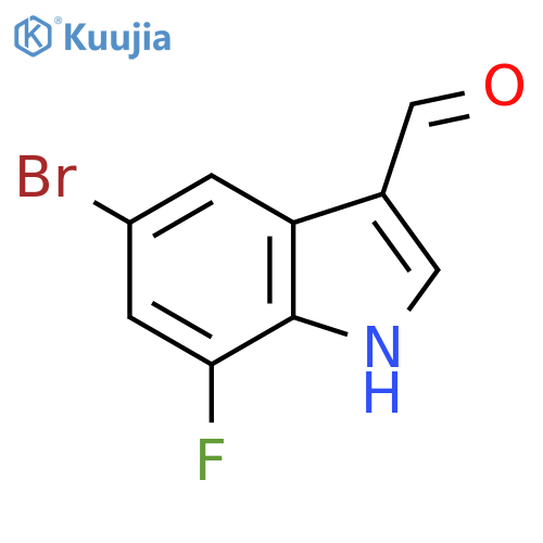 5-Bromo-7-fluoro-1h-indole-3-carbaldehyde structure