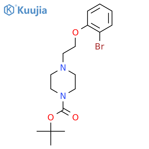 tert-Butyl 4-2-(2-Bromophenoxy)-ethylpiperazine-1-carboxylate structure