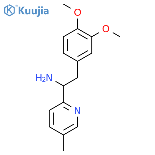 2-(3,4-Dimethoxy-phenyl)-1-(5-methyl-pyridin-2-yl) ethylamine structure