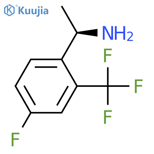 (1R)-1-4-fluoro-2-(trifluoromethyl)phenylethan-1-amine structure